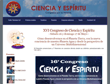 Tablet Screenshot of cienciayespiritu.com